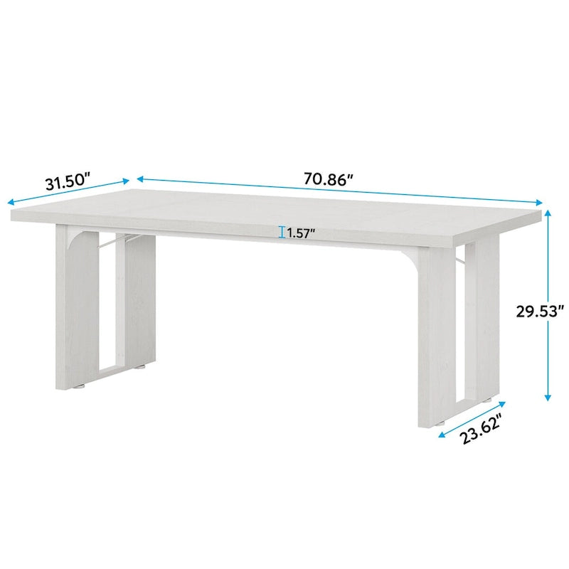 Bureau de direction 70,9 pouces, grande station de travail de bureau d'ordinateur