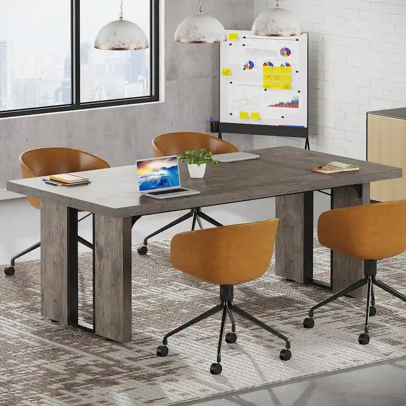 Bureau de direction 70,9 pouces, grande station de travail de bureau d'ordinateur