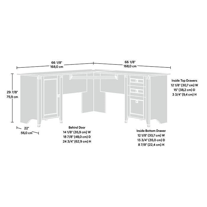 Bureau d'angle pour ordinateur Carson Forge Wc A2