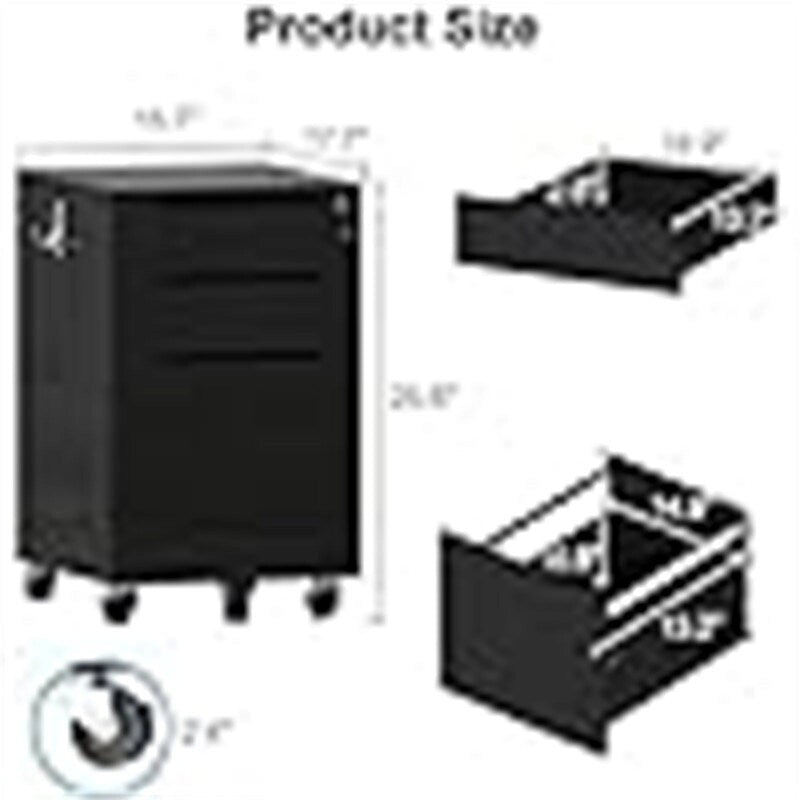 Classeur ultra brillant - 17.72P x 15.75L x 25.59H