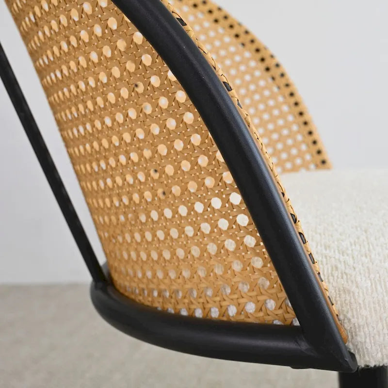 Chaise de bureau Boucle en rotin