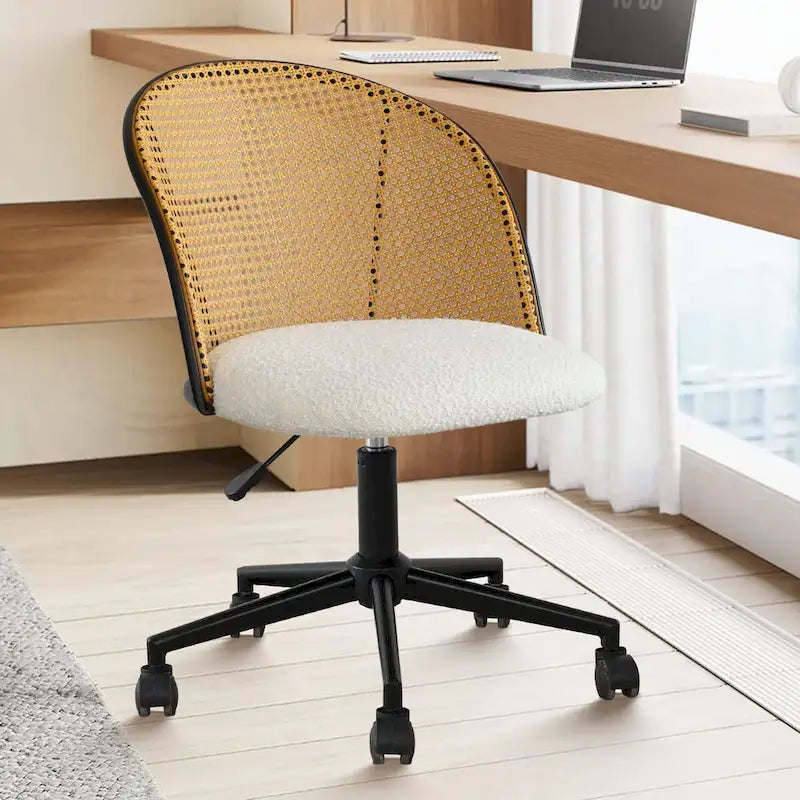 Chaise de bureau Boucle en rotin