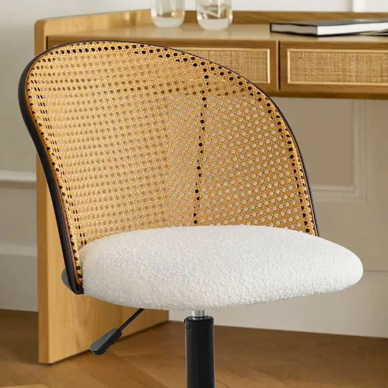 Chaise de bureau Boucle en rotin