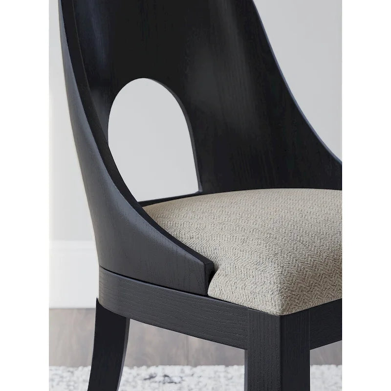 Chaise de bureau Signature Design by Ashley Rowanbeck Noire - 20L x 24P x 34H