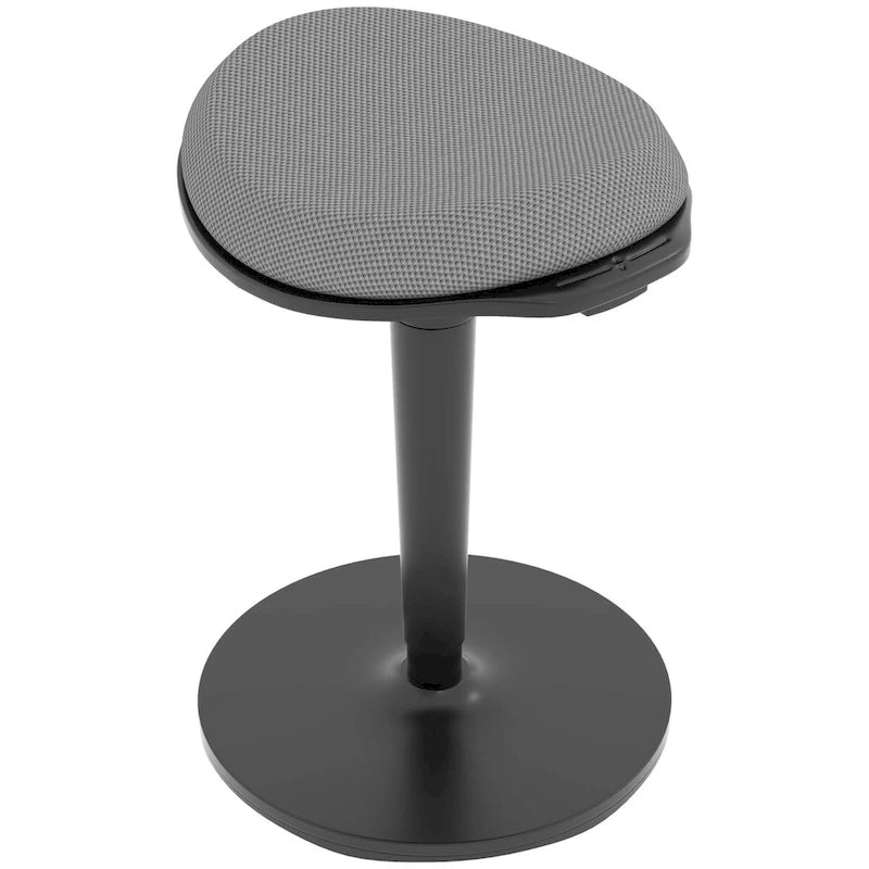 Chaise de bureau debout HOMCOM, tabouret ergonomique sans dossier, hauteur réglable 56,4-71,4 cm