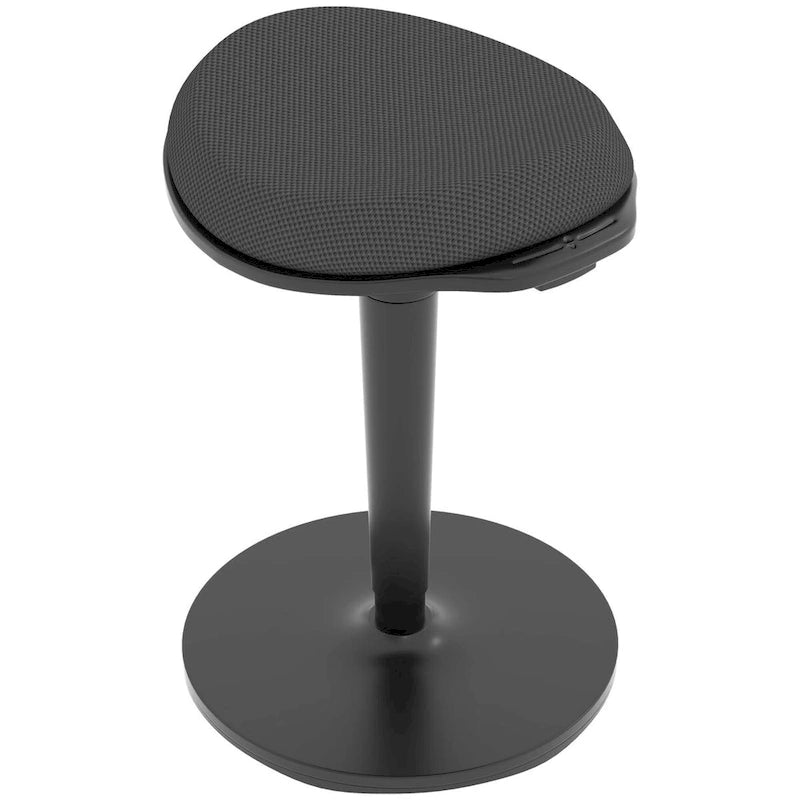 Chaise de bureau debout HOMCOM, tabouret ergonomique sans dossier, hauteur réglable 56,4-71,4 cm