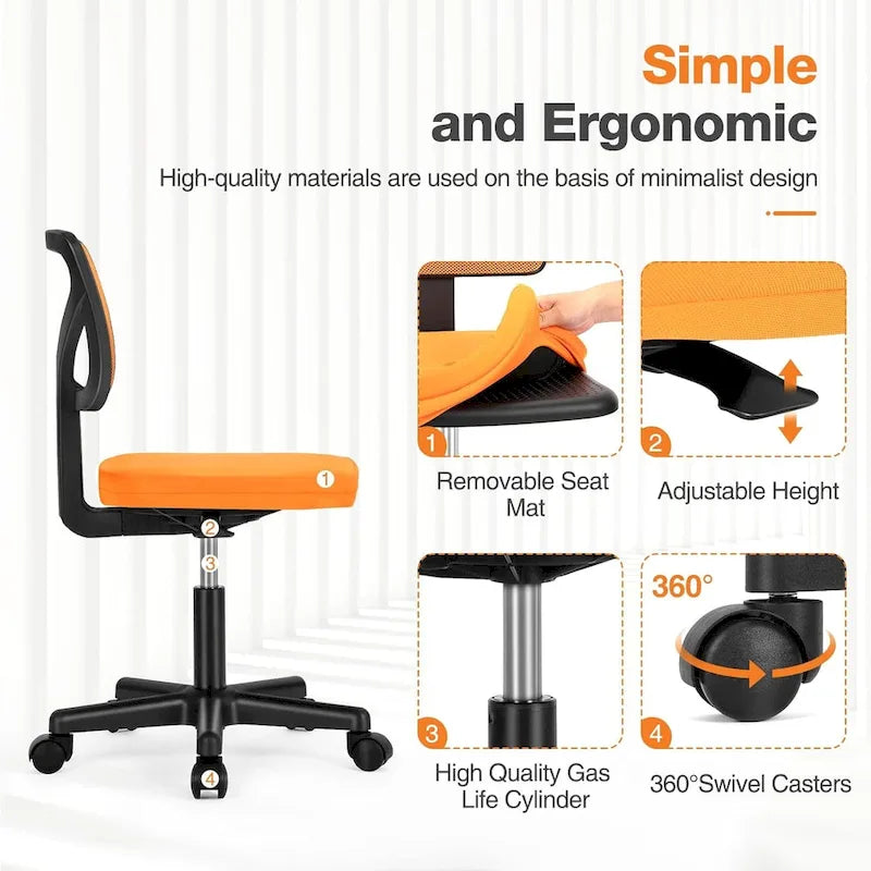 Chaise de bureau en similicuir confortable, chaise de bureau à domicile avec accoudoirs et pivot réglable