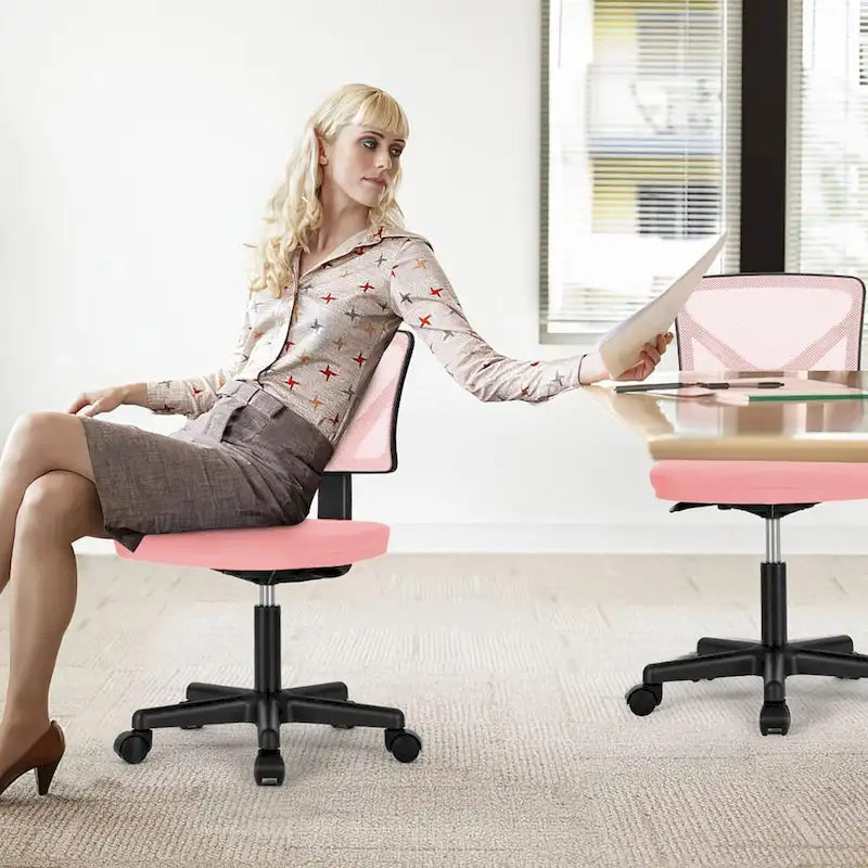 Chaise de bureau en similicuir confortable, chaise de bureau à domicile avec accoudoirs et pivot réglable
