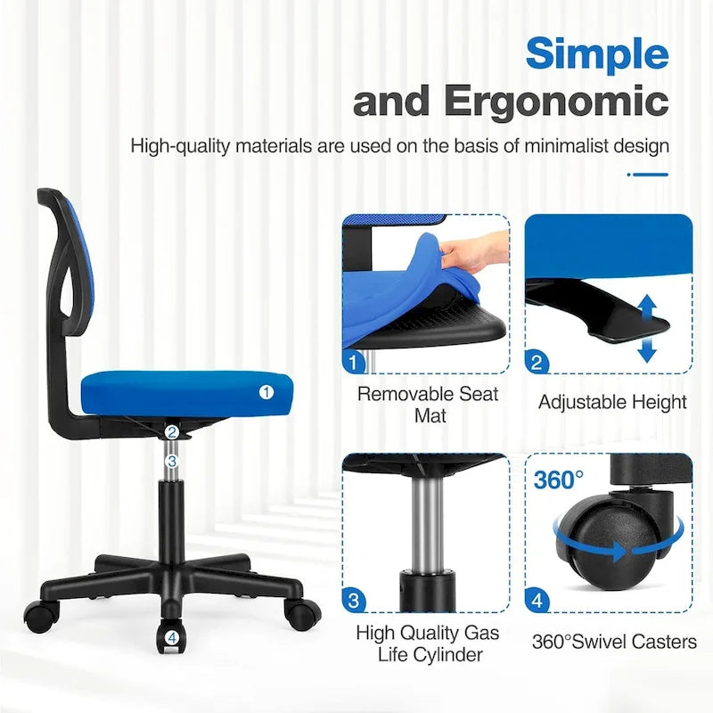Chaise de bureau en similicuir confortable, chaise de bureau à domicile avec accoudoirs et pivot réglable