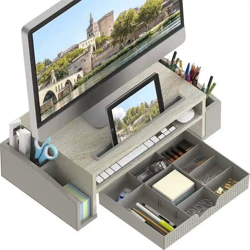 Support et rehausseur de moniteur de bureau