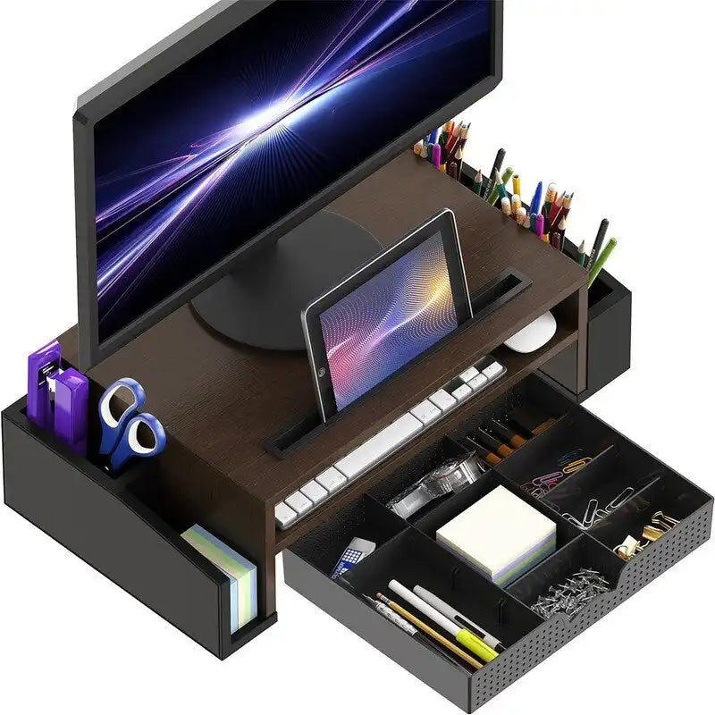 Support et rehausseur de moniteur de bureau