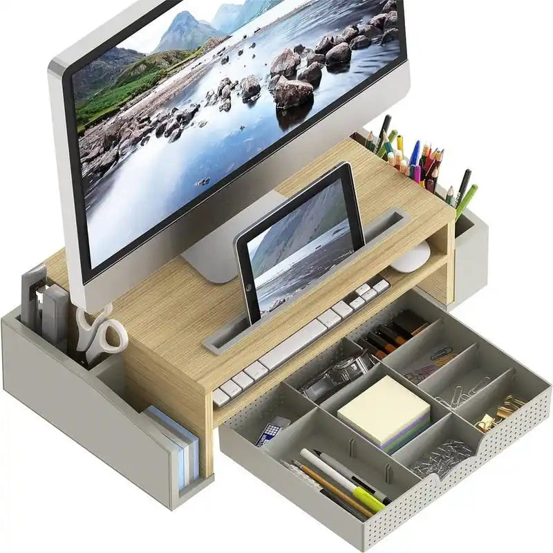 Support et rehausseur de moniteur de bureau