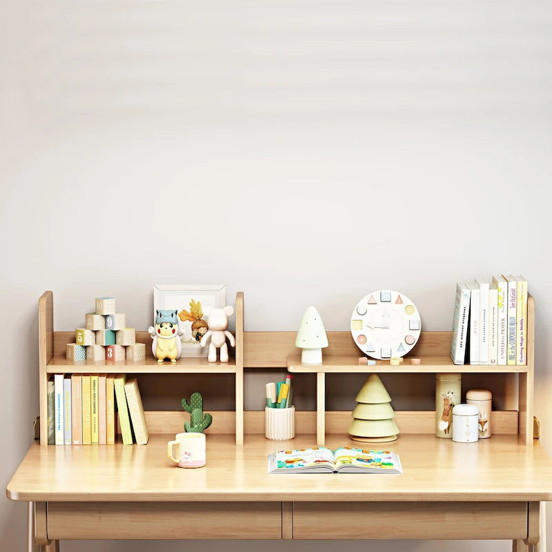 Bureau d'enfant Table d'enfant Bureau d'ordinateur en bois avec étagère - S.O.