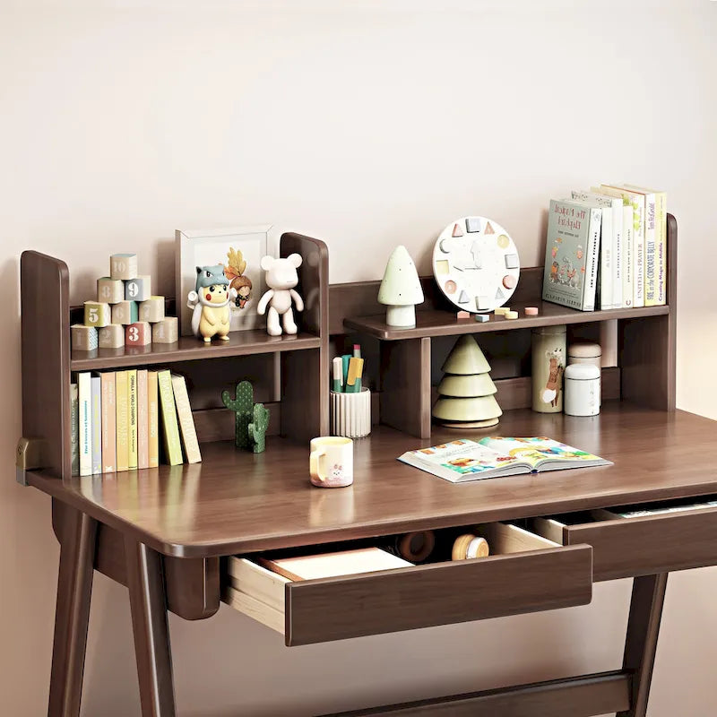 Bureau d'enfant Table d'enfant Bureau d'ordinateur en bois avec étagère - S.O.