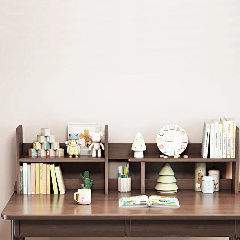 Bureau d'enfant Table d'enfant Bureau d'ordinateur en bois avec étagère - S.O.