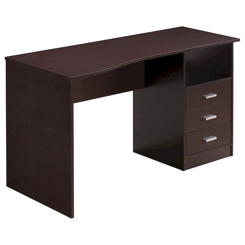 Bureau d'ordinateur classique à 3 tiroirs designs modernes