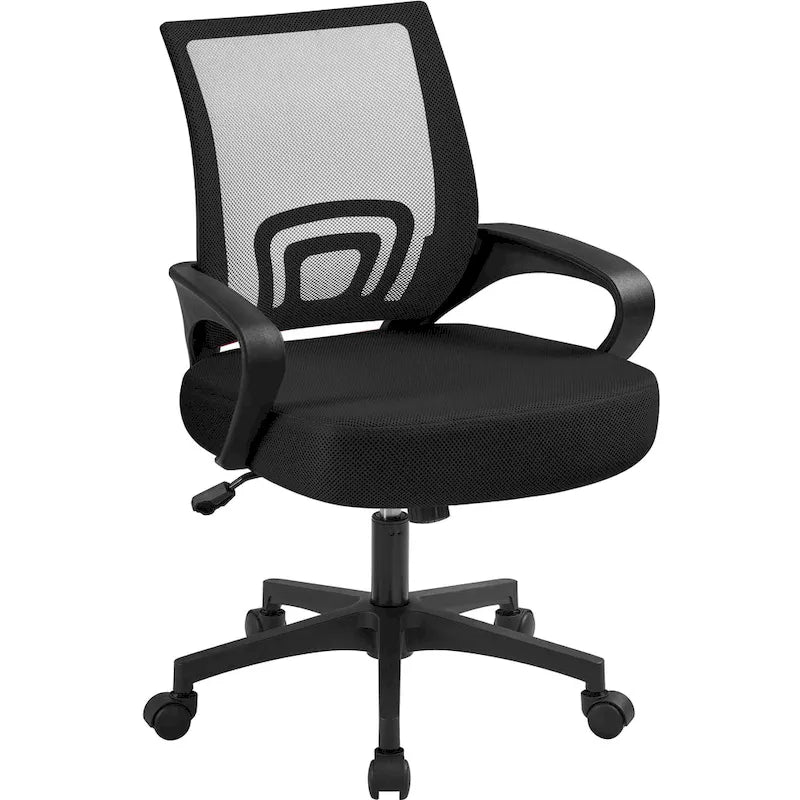 Chaise de bureau ergonomique Yaheetech réglable avec dossier en maille et pivotant