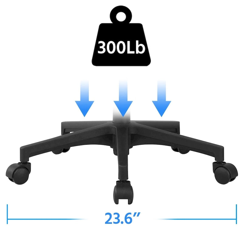 Chaise de bureau ergonomique Yaheetech réglable avec dossier en maille et pivotant