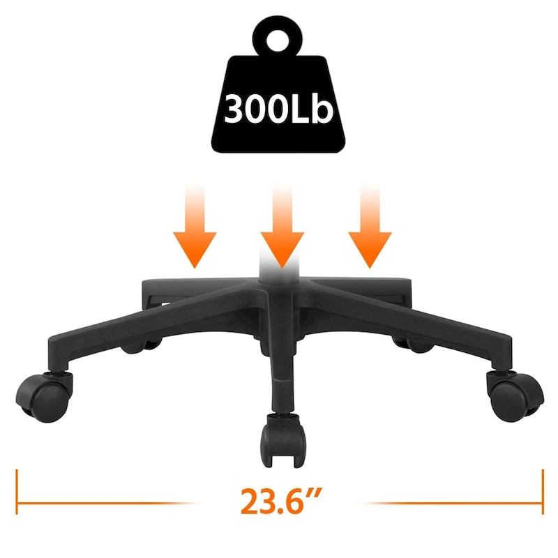 Chaise de bureau ergonomique Yaheetech réglable avec dossier en maille et pivotant