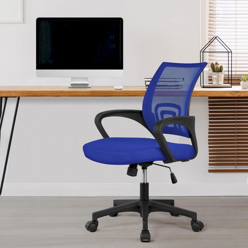 Chaise de bureau ergonomique Yaheetech réglable avec dossier en maille et pivotant
