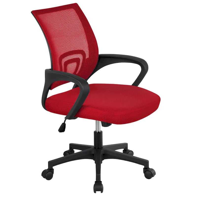 Chaise de bureau ergonomique Yaheetech réglable avec dossier en maille et pivotant