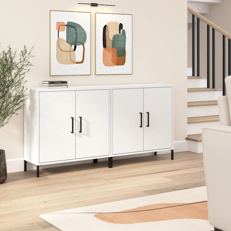 Petit meuble de rangement Essence avec portes par Bush Furniture