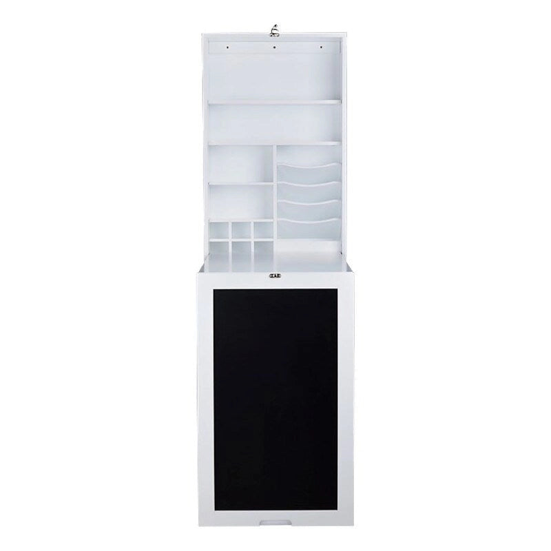 Utopia Alley – Meuble mural de bureau pliable avec tableau, blanc
