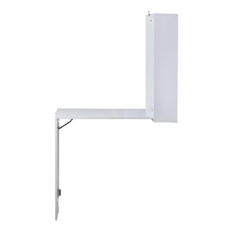 Utopia Alley – Meuble mural de bureau pliable avec tableau, blanc