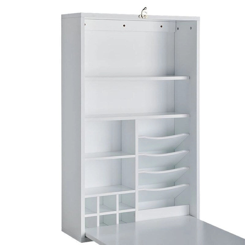 Utopia Alley – Meuble mural de bureau pliable avec tableau, blanc