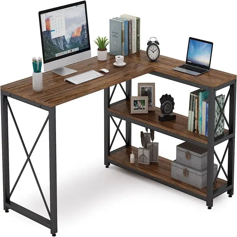 Bureau d'angle industriel réversible