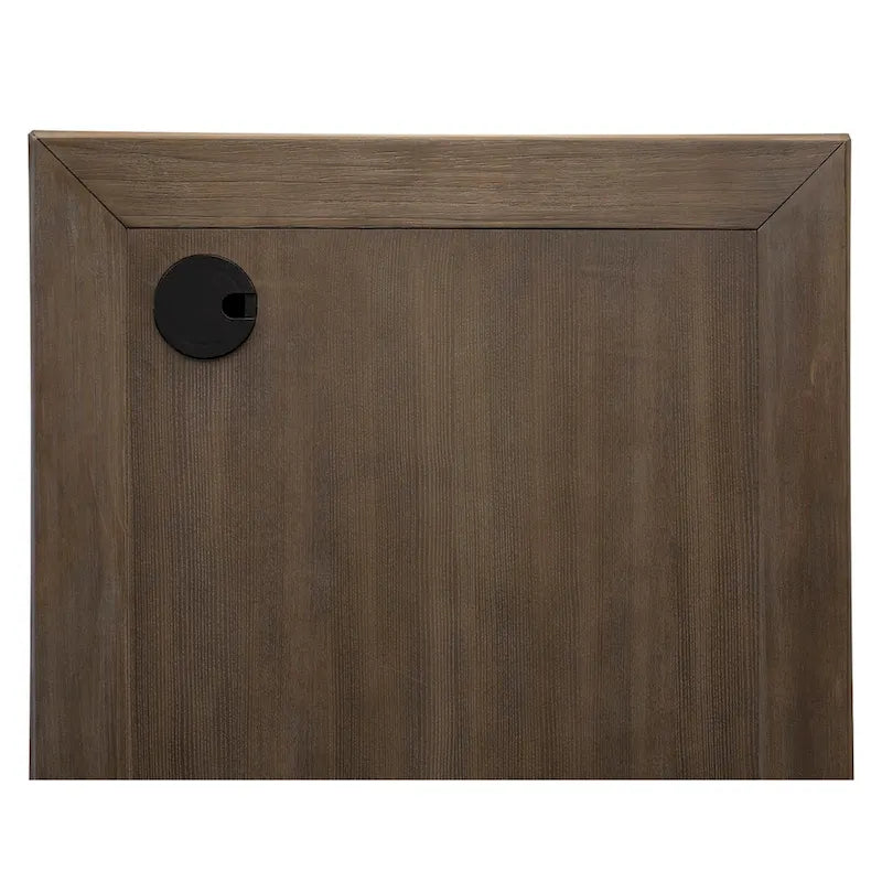 Bureau de direction à double piédestal Carson Wood, Table d'écriture, Bureau, Gris