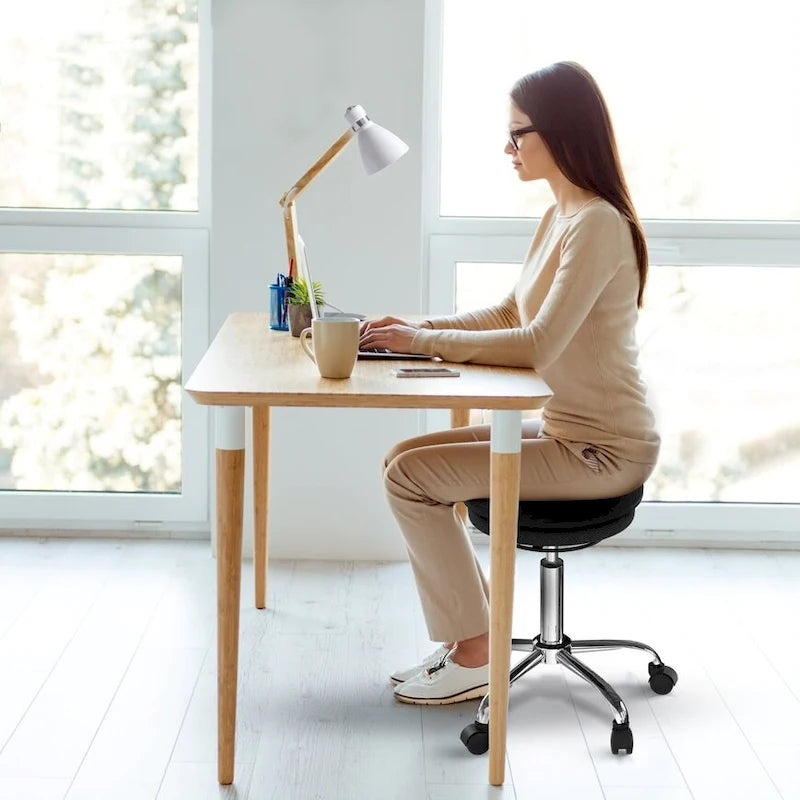 Chaise ergonomique active Wobble Stool Air sur roulettes (alternative à un ballon d'exercice)
