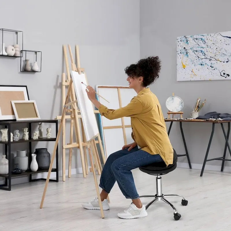 Chaise ergonomique active Wobble Stool Air sur roulettes (alternative à un ballon d'exercice)