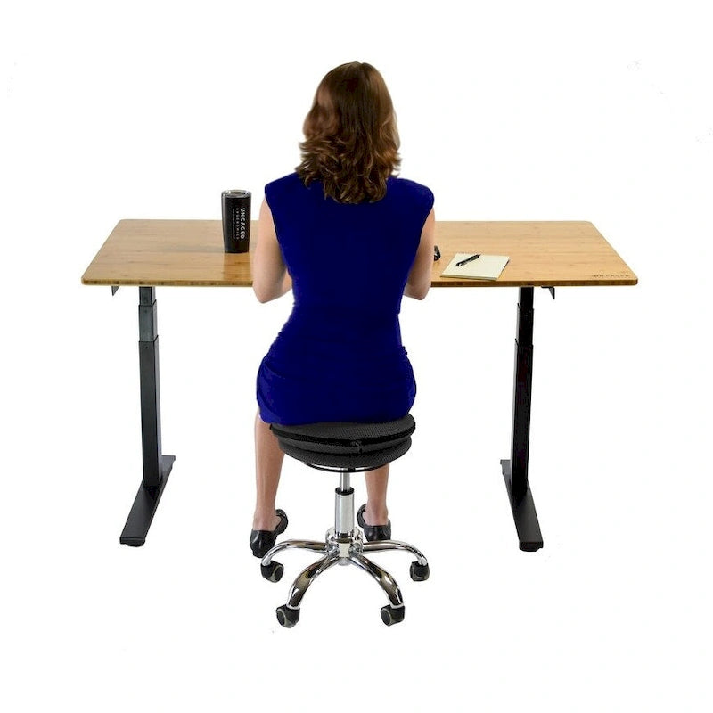 Chaise ergonomique active Wobble Stool Air sur roulettes (alternative à un ballon d'exercice)