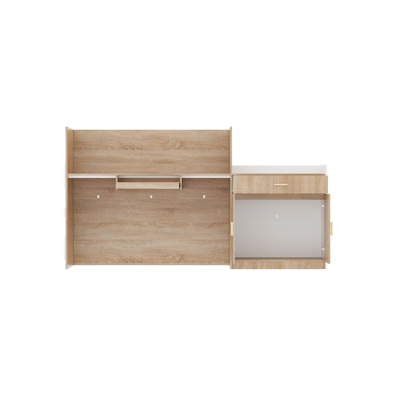 Bureau de réception contemporain avec tiroir clavier