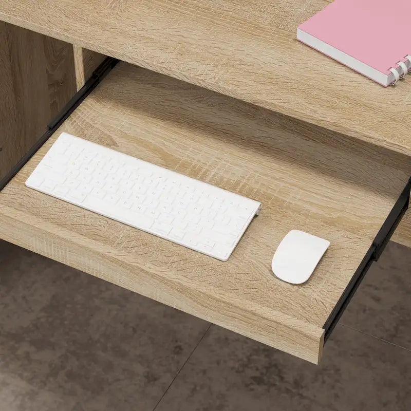 Bureau de réception contemporain avec tiroir clavier