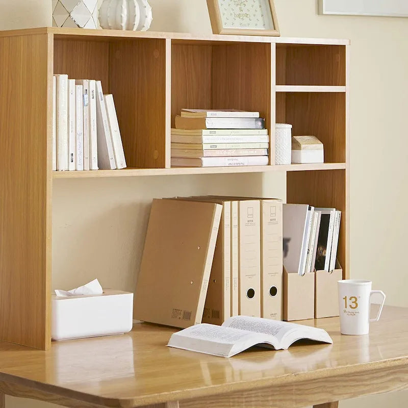 Hêtre (bois naturel) The Cube - Étagère de bureau par DormCo