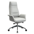 Fauteuil de bureau en cuir à dossier haut Summit avec fonctions pivotantes et inclinables