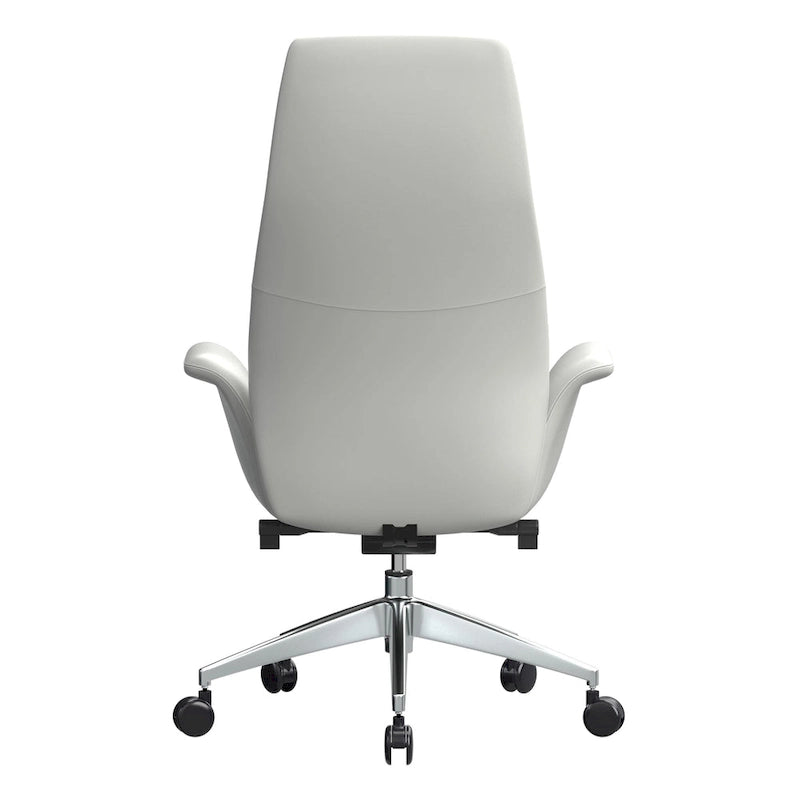 Fauteuil de bureau en cuir à dossier haut Summit avec fonctions pivotantes et inclinables