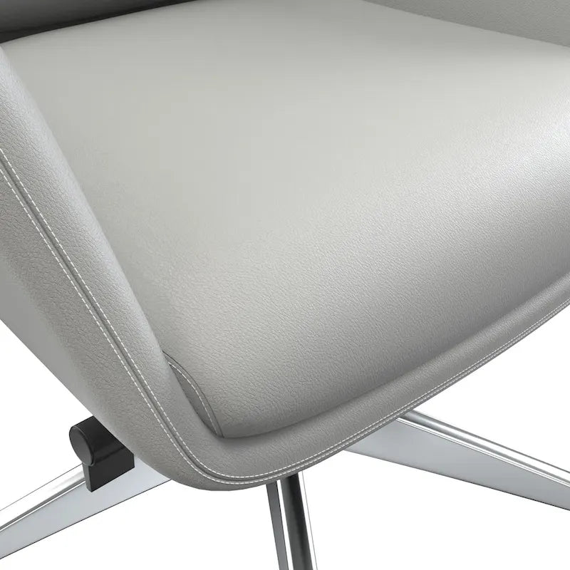 Fauteuil de bureau en cuir à dossier haut Summit avec fonctions pivotantes et inclinables