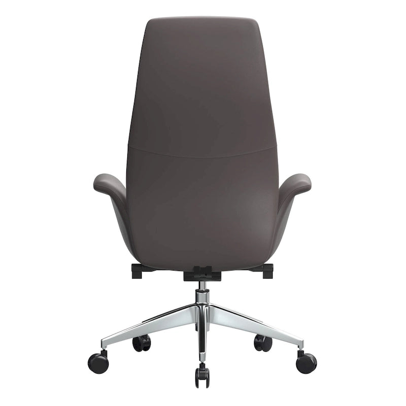Fauteuil de bureau en cuir à dossier haut Summit avec fonctions pivotantes et inclinables