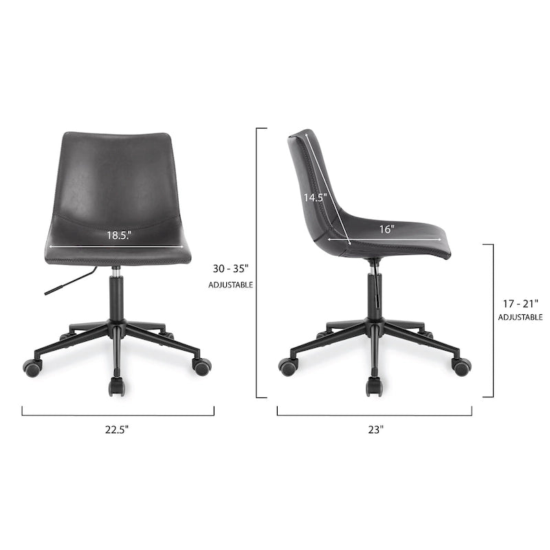 Chaise de travail/de bureau Paxton Poly & Bark