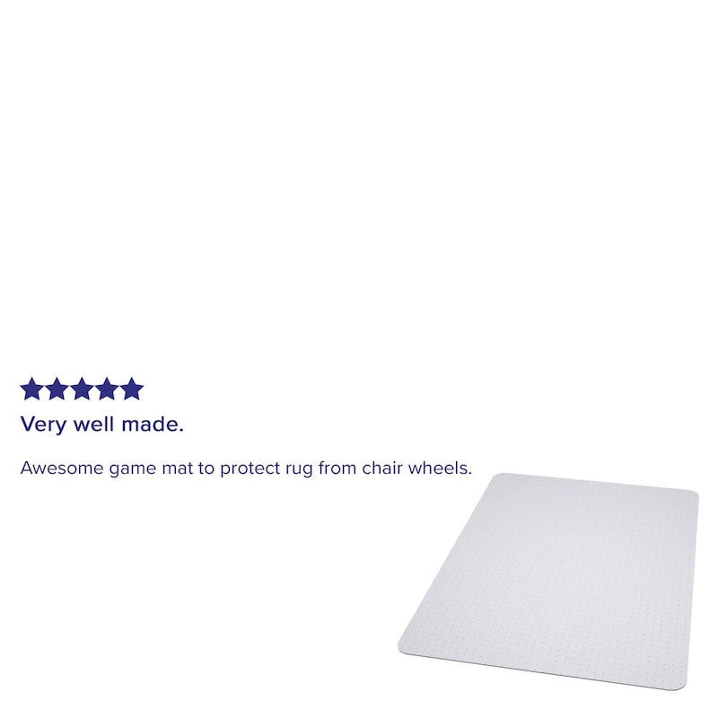 Tapis de protection de chaise 45 x 53 avec surface texturée antidérapante et anti-éraflures
