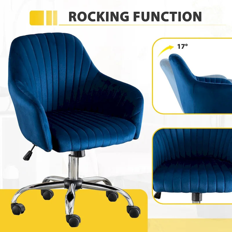Chaise de bureau de loisirs moderne GEITIN avec hauteur réglable