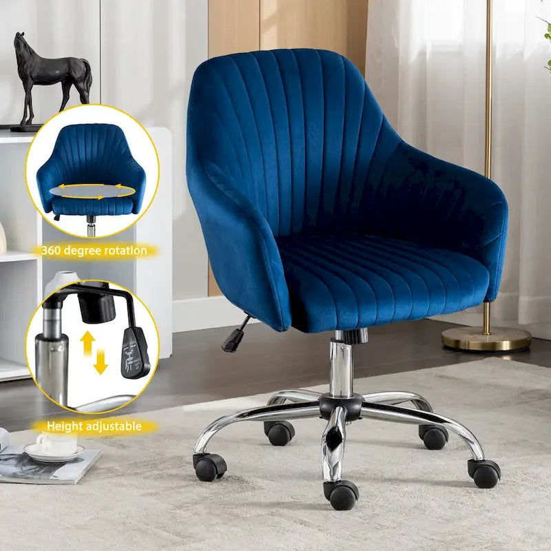 Chaise de bureau de loisirs moderne GEITIN avec hauteur réglable