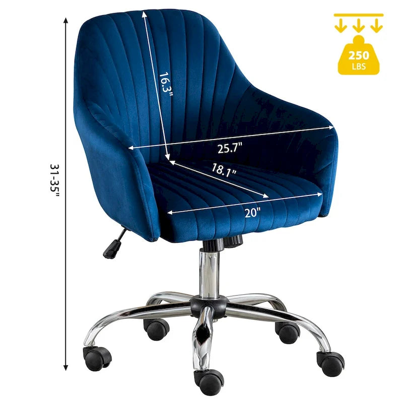 Chaise de bureau de loisirs moderne GEITIN avec hauteur réglable
