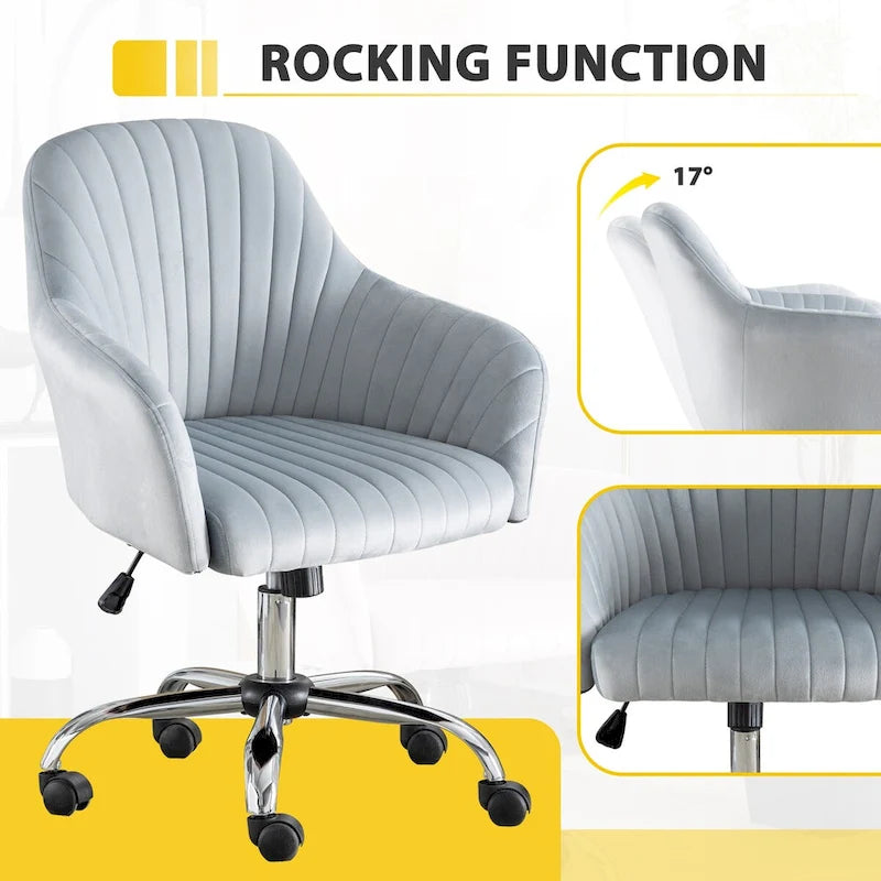 Chaise de bureau de loisirs moderne GEITIN avec hauteur réglable
