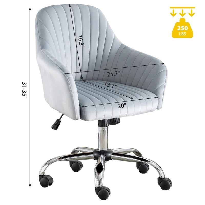 Chaise de bureau de loisirs moderne GEITIN avec hauteur réglable