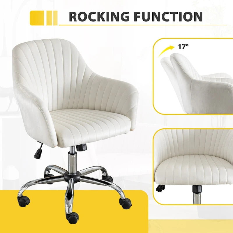 Chaise de bureau de loisirs moderne GEITIN avec hauteur réglable