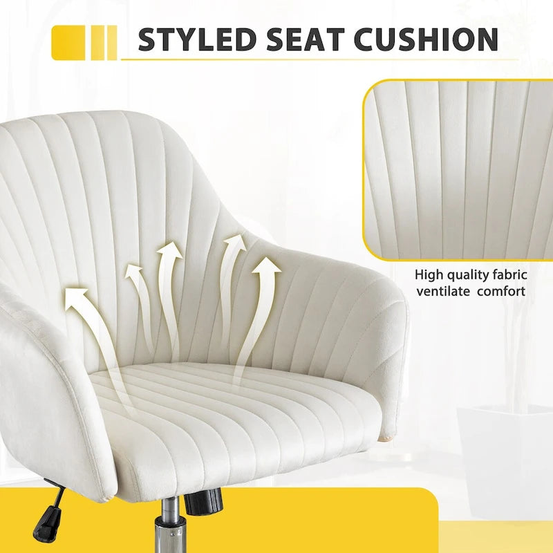 Chaise de bureau de loisirs moderne GEITIN avec hauteur réglable